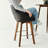 Blerina 26.5" Swivel  360-degree Faux Leather Upholstered Counter Stool Set of 2-87148077