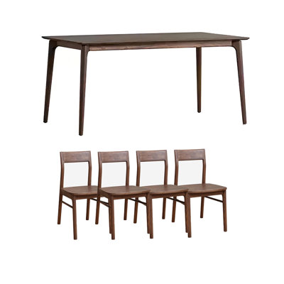 Modern simple solid wood table set
