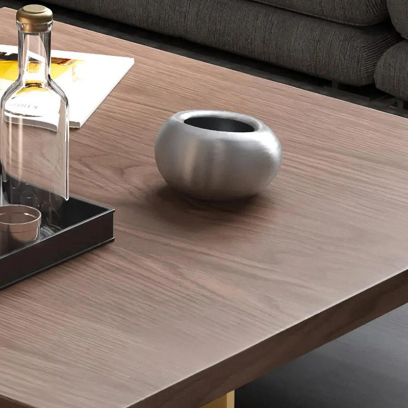 Table basse avec tablette de rangement ouverte, H 15,74 po x L 39,37 po x l 39,37 po