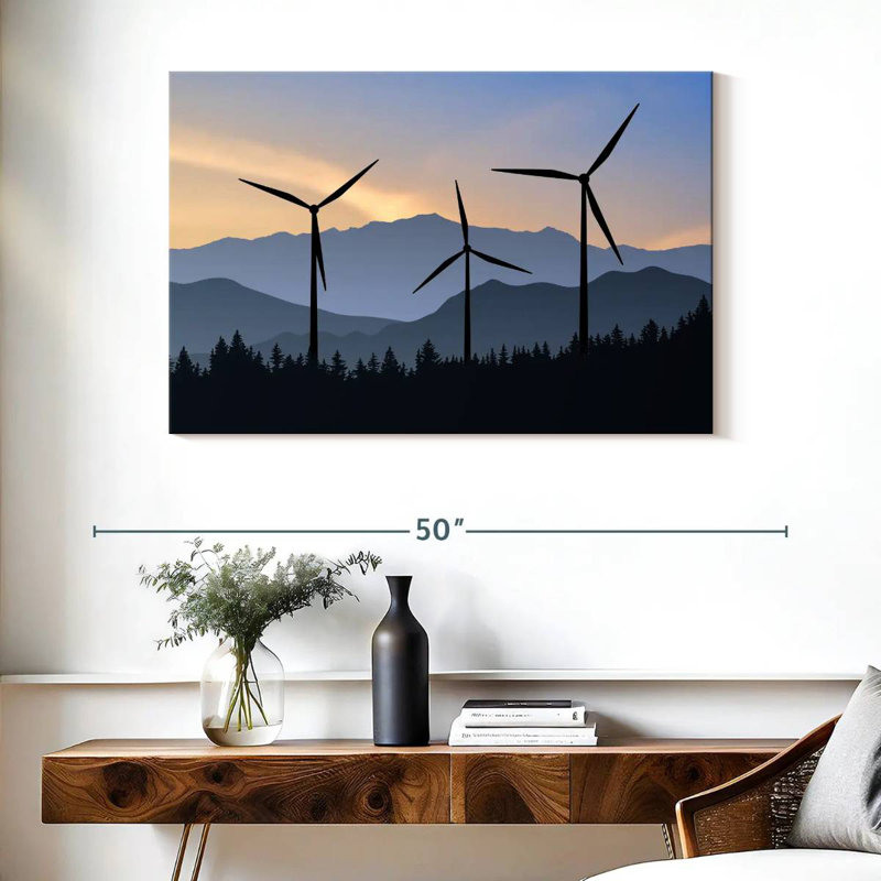 Lilie Forest Wind Turbines, 26" H x 39" W