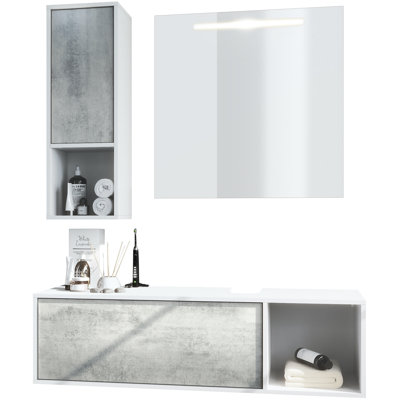 Jezelle Bathroom Storage Furniture Set