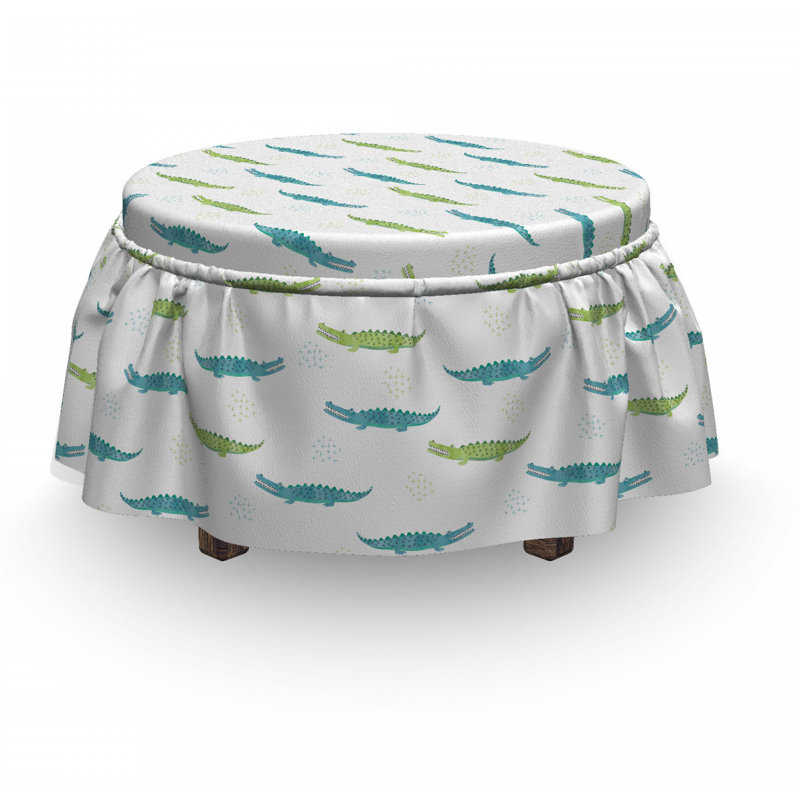 Housse pour repose-pieds crocodiles