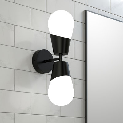 18.11"H Kachet 2-Light Dimmable LED Bath Sconce 3000k/4000k/5000k 3CCT Adjustable