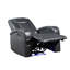 Fauteuil inclinable électrique en cuir avec fonction Bluetooth, chargeur sans fil et porte-gobelet Aire