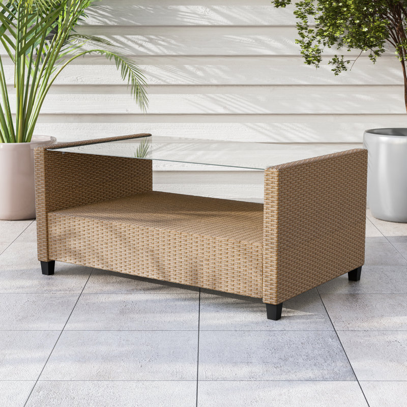 Table basse Malaquite, Brun