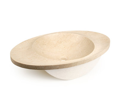 D'Vontz Martinique 16'' Stone Oval Bathroom Sink