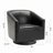 Hall Faux Leather Swivel Barrel Chair-1194616493