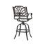 Tabouret pivotant en aluminium