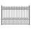 Panneau de clôture en acier 5 pi x 5,5 pi (1,52 m x 1,68 m) non assemblé Prague DIY