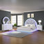 Ensemble de chambre grand lit 4 pièces Jamesedward Blanc laiteux-916330120