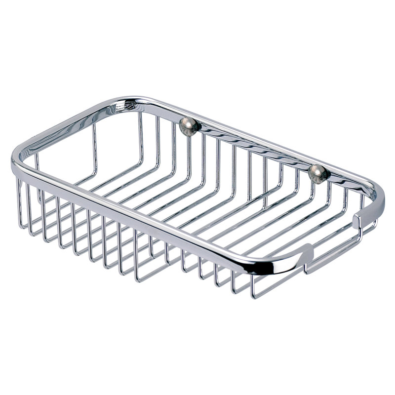 Panier de douche en acier inoxydable, Chrome poli