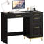 Bureau d'ordinateur rectangulaire avec tiroirs Hasib-1219965101