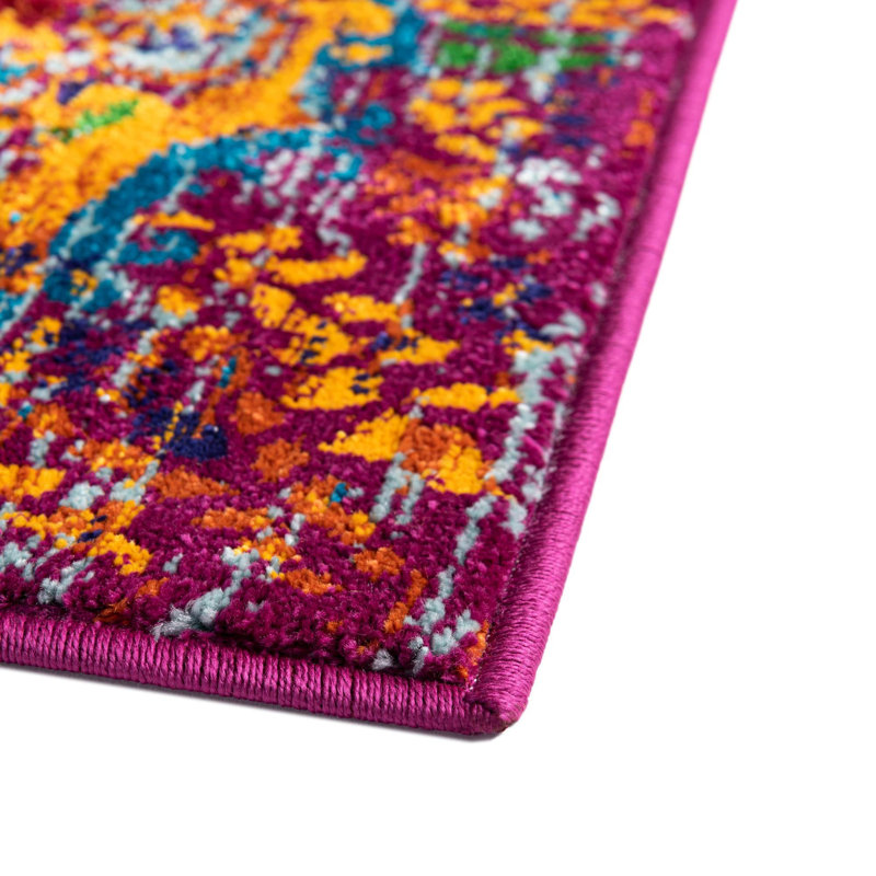 Tapis orange Calypso Orange_Unique Loom, Rectangle 4 pi x 6 pi