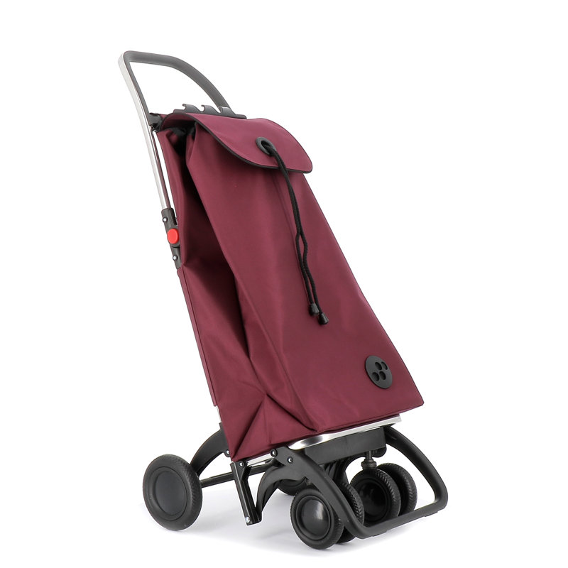 41.34'' H x 15.55'' W Cart with Wheels, Bourdeaux