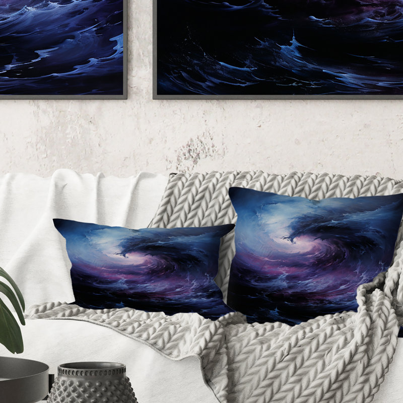 Storm Whirling Fury - Storms Printed Throw Pillow
