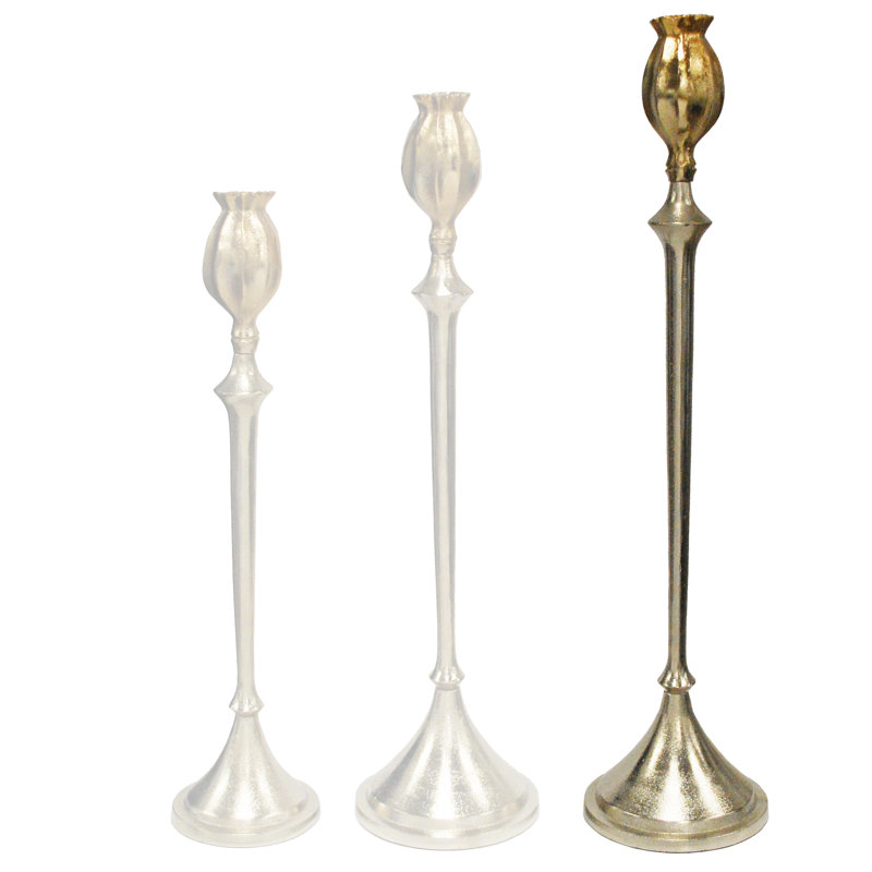 Chandelles de table en métal 22 po, Grand