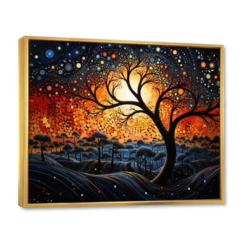 Art africain-américain, Soulful I sur toile, H 16 po x l 32 po x P 1 po, Cadre flottant doré