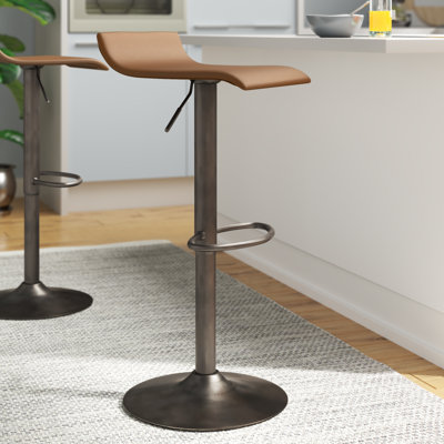 Camargo Swivel Adjustable Height Bar Stool by Wade Logan