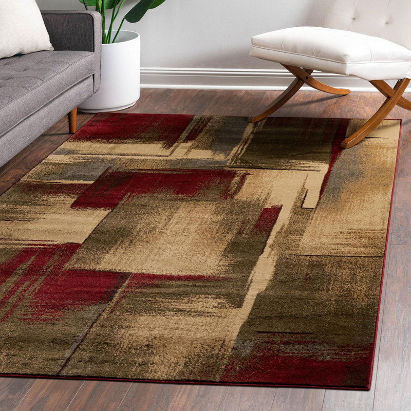 Tapis abstrait Ivetta, Rectangle 10 pi x 13 pi 1 po