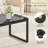 Rectangle Coffee Table With Tempered Glass-1437100544