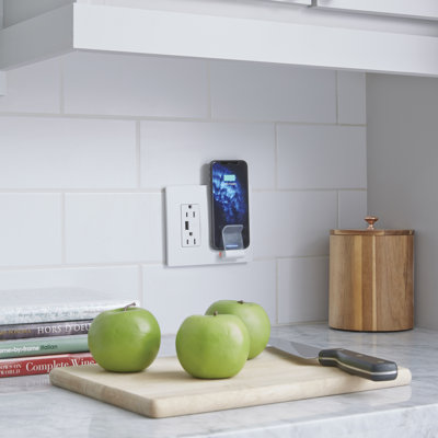 Legrand Radiant Wireless Qi Charger with USB and Tamper Resistant Outlets