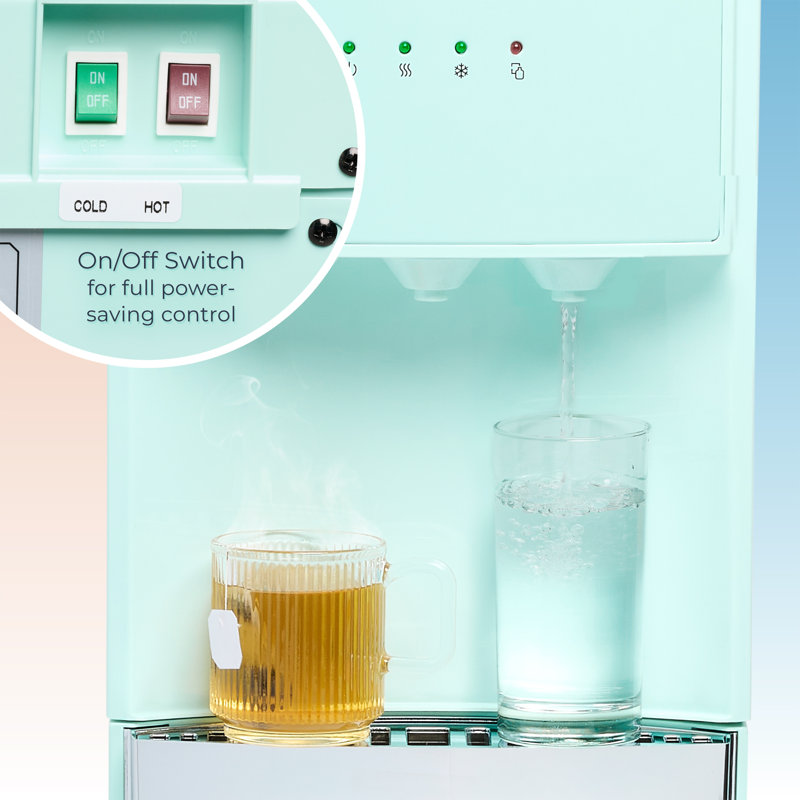 Distributeur d'eau chaud, froid et à température ambiante Igloo Retro Aqua, Turquoise