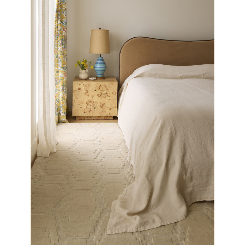 Portia Rug Hand Loomed Wool  Rug, Rectangle 5' x 8'