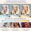 Makeup Mirror with Lights, 25 x 30 cm Light Up Vanity Mirror with 3 Colour Lighting Modes,White