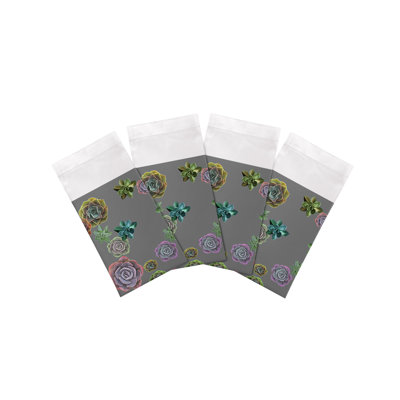 Succulents Floating Cotton Sateen Dinner Napkins