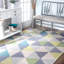 Geometric Wool Hand Woven Area Rug-1004929145