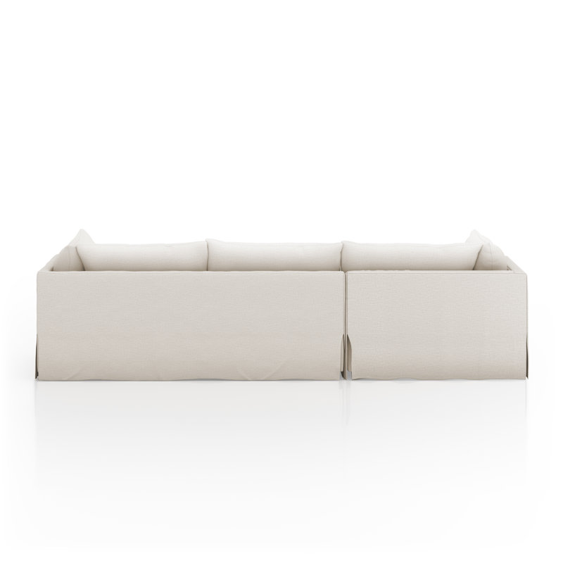 Atelier Habitat 2 Piece Sectional 131'' Nimbus, Left Hand Facing, Valley Nimbus Polyester Blend, 31.5" H x 133" W x 67" D