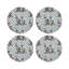 Regal Greyhound Vegan Leather Round Placemats-50817873