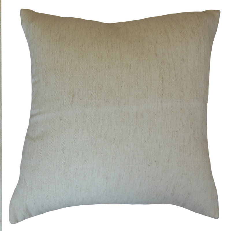 Coussin Elior, Hauteur (24 po) x largeur (24 po), Ivoire