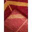 Tapis d'intérieur rectangulaire en laine rouge et or fait main, géométrique et noué à la main-2142449553