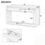 Console avec 2 tiroirs de rangement et une tablette ouverte