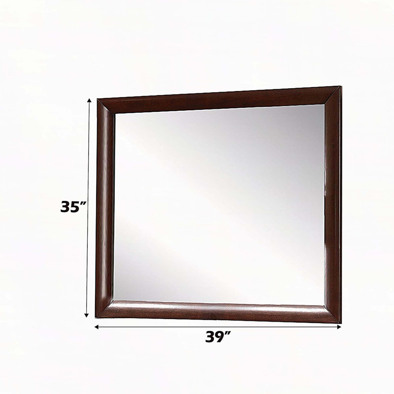 Miroir Ireland, 35 po x 39 po, Espresso