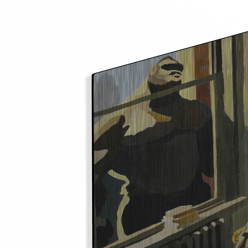  «A Good Book» par Keith Thomson, art mural en métal, H 12 po x l 12 po