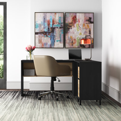 Breccan L-Shaped Computer Desk