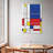 Geometric Mondrian II Multi Piece Canvas Print-92833404