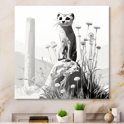 «Grey Meadow», art mural Meercat rétro