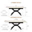 Table de salle à manger extensible Modern