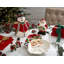 Assiette de père Noël noir et blanc Spode