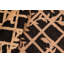 Tapis géométrique noir en laine noué à la main à motif géométrique 5 pi 10 po x 8 pi 9 po Baccio