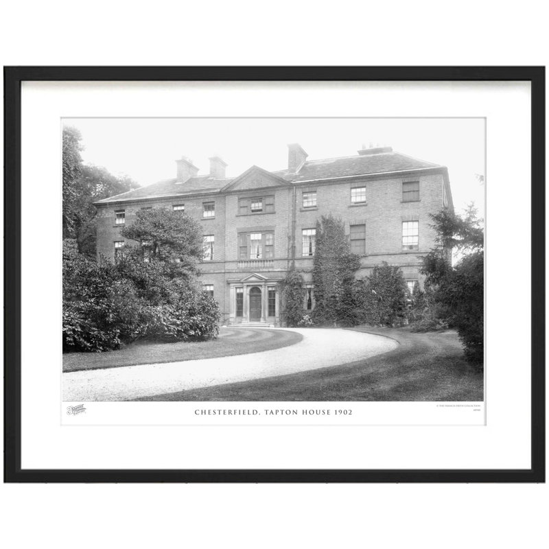 Chesterfield, Tapton House 1902 - Single Picture Frame Print, 28cm H x 36cm W x 2.3cm D