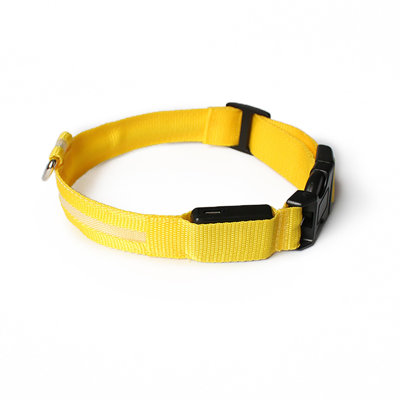 Warm Bed LED Dog Collar USB Rechargeable, Luminous Soft Nylon Webbing Suitable For Small And Medium-Sized Dogs