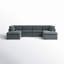 Canapé modulaire de coin symétrique de 129 po avec repose-pieds Arvill Amuri-1940901375