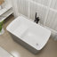 46.85" x 27.3" Freestanding Small Acrylic Bathtub, Integrated Seat & Non-Slip Surface, Chrome Drain for Safe Soaking in Compact Bathrooms-98301529