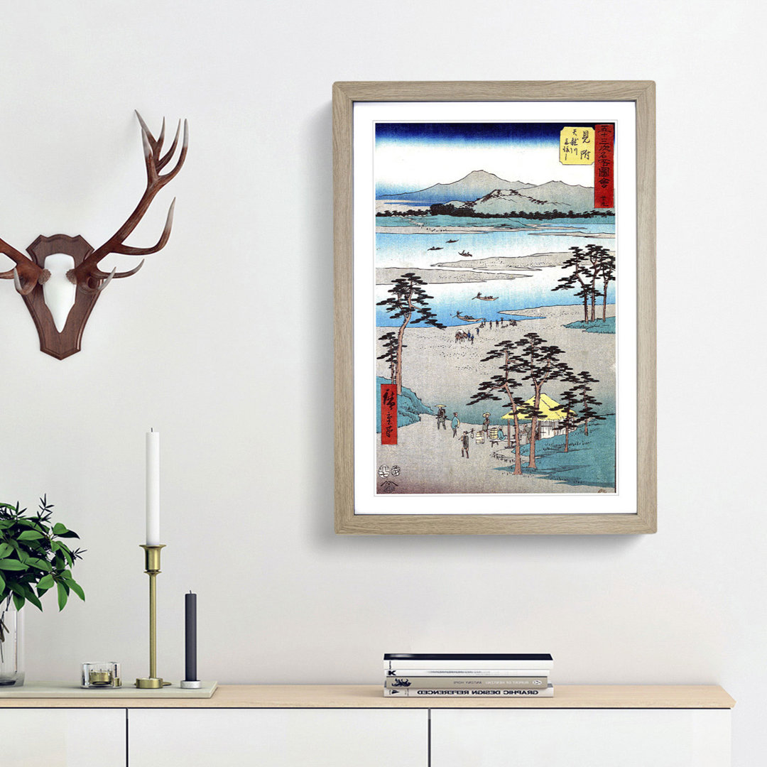 Mitsuke by Utagawa Hiroshige - Picture Frame Painting Print