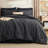 Bedsure King Cationic Dyed Printed Bed-in-a-Bag Set – Black, 7-Piece Bedding Set-123165319-123165321