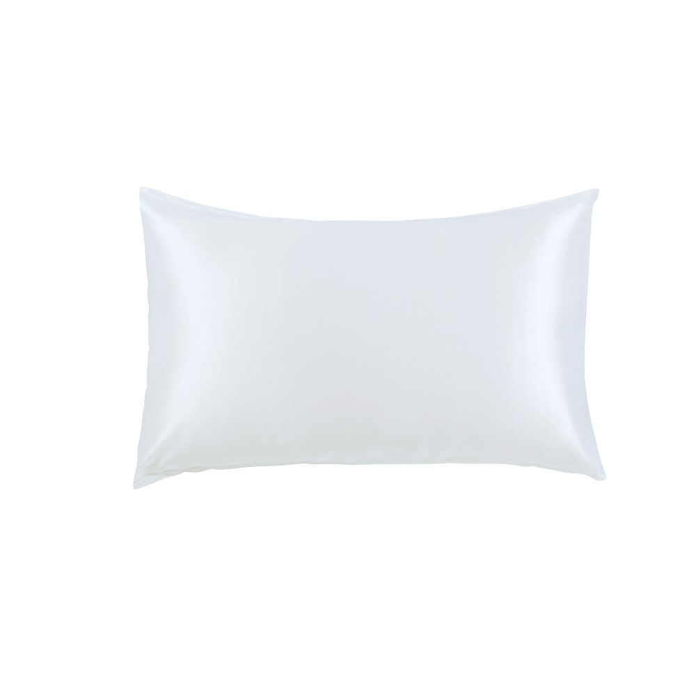 Baleine Silk Pillowcase, White, King